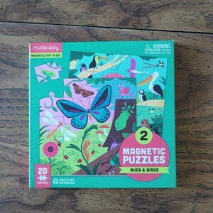 MudPuppy Magnetic Puzzle (Bugs and Birds) 2 Puzzles in 1